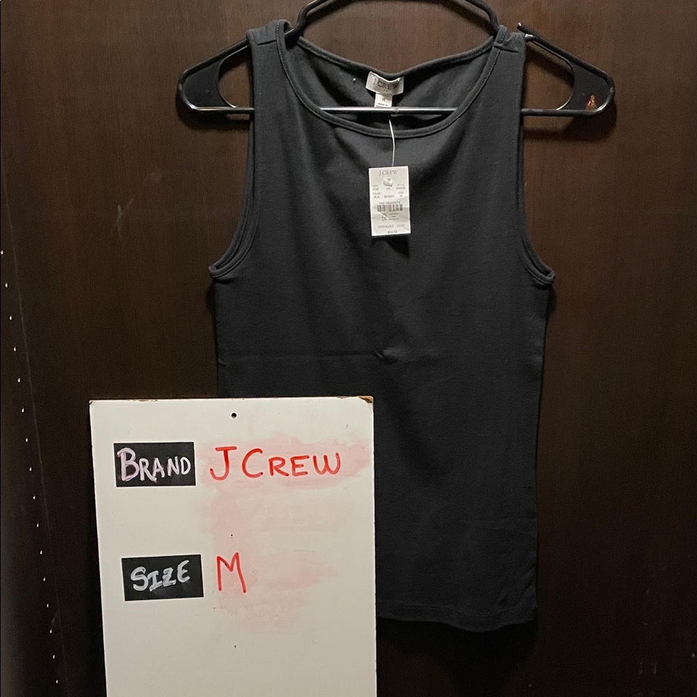 LastChanceB4GoodWill J. Crew Women's Charcoal Tank Top